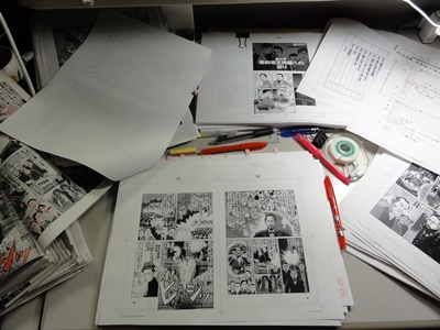 『大東亜論「巨傑誕生篇」』ゲラチェック中 『大東亜論「巨傑誕生篇」』ゲラチェック中